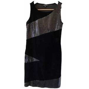 Jessica Vintage Velvet Sequin Bodycon Mini Dress Black Y2K  90's Cocktail Event